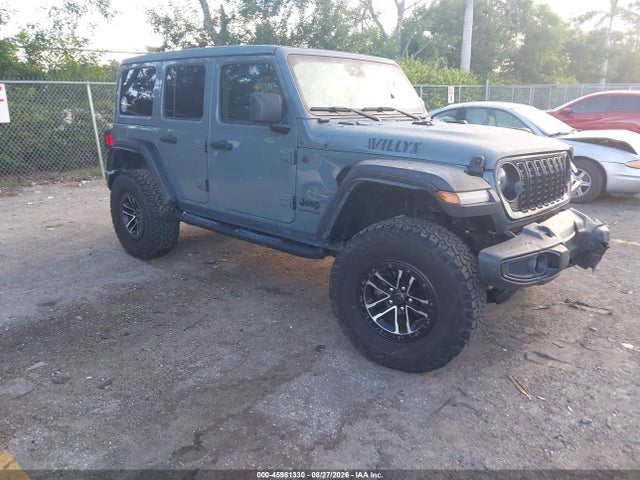 2024 Jeep Wrangler 4-door Willys 4x4 მანქანა იყიდება აუქციონზე, vin: 1C4RJXDG0RW266651, აუქციონის ნომერი: 45981330