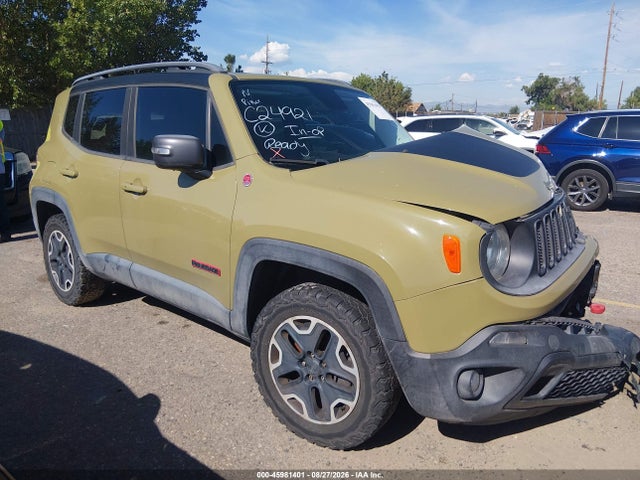 Продаж на аукціоні авто 2015 Jeep Renegade Trailhawk, vin: ZACCJBCT2FPC24921, номер лоту: 45981401