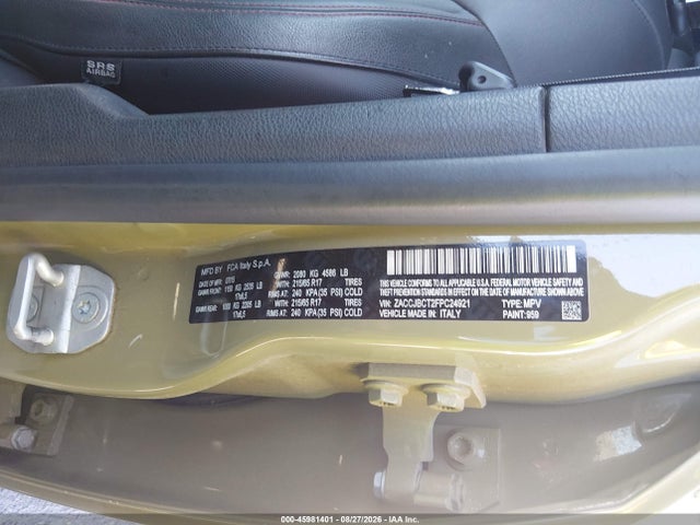 45981401 :رقم المزاد ، ZACCJBCT2FPC24921 vin ، 2015 Jeep Renegade Trailhawk مزاد بيع