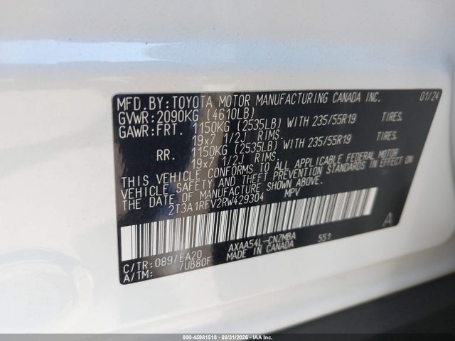 Toyota Rav4 Xle Premium 2024 2T3A1RFV2RW429304 Image 9