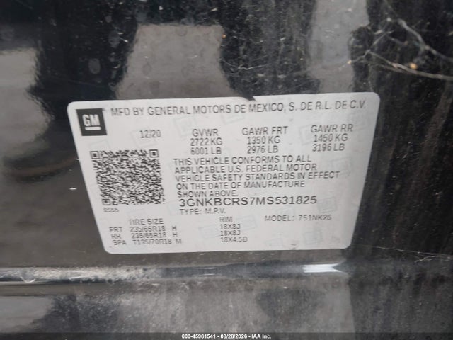 Chevrolet Blazer Fwd 2lt 2021 3GNKBCRS7MS531825 Image 9