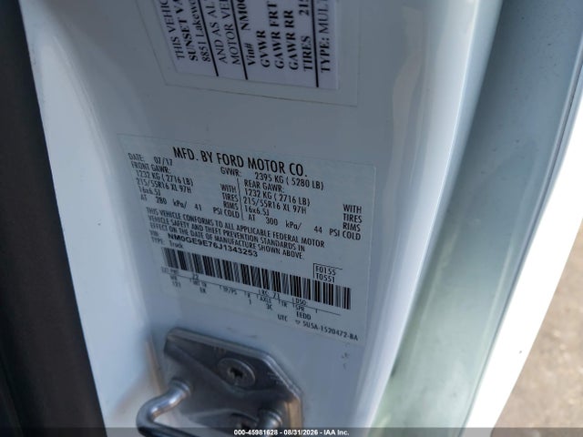Ford Transit Connect Xl 2018 NM0GE9E76J1343253 Image 8