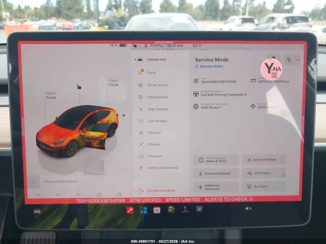 Продажа на аукционе авто 2025 Tesla Model Y Long Range Dual Motor All-wheel Drive, vin: 7SAYGDEEXSF241159, номер лота: 45981701