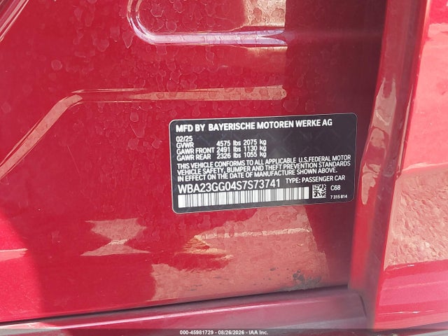 WBA23GG04S7S73741 BMW 228 Gran Coupe Xdrive