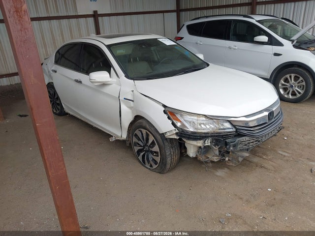 2017 Honda Accord Hybrid Touring მანქანა იყიდება აუქციონზე, vin: JHMCR6F73HC006796, აუქციონის ნომერი: 45981785