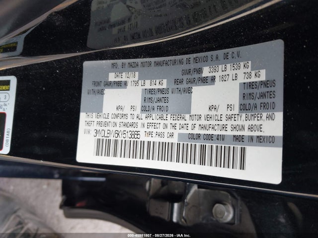 Продаж на аукціоні авто 2019 Toyota Yaris Le, vin: 3MYDLBYV6KY513865, номер лоту: 45981807