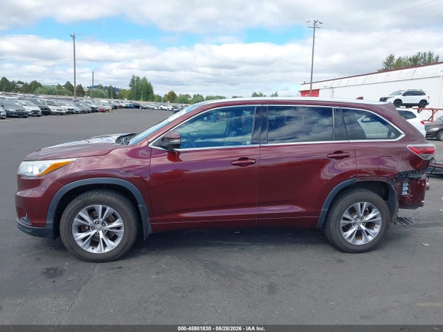 Продаж на аукціоні авто 2015 Toyota Highlander Xle V6, vin: 5TDJKRFH5FS140227, номер лоту: 45981830
