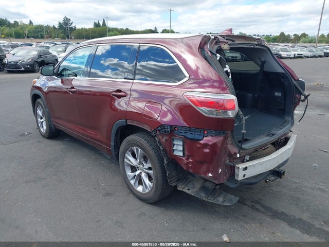 Продаж на аукціоні авто 2015 Toyota Highlander Xle V6, vin: 5TDJKRFH5FS140227, номер лоту: 45981830