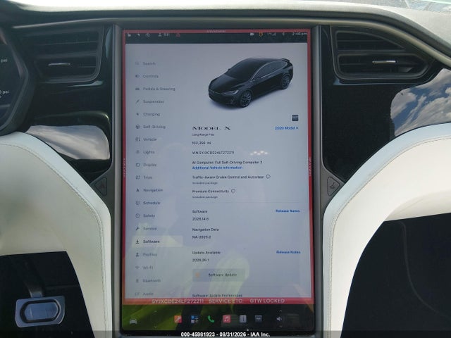 Продажа на аукционе авто 2020 Tesla Model X Long Range Dual Motor All-wheel Drive/long Range Plus Dual Motor All-wheel Drive, vin: 5YJXCDE24LF272211, номер лота: 45981923