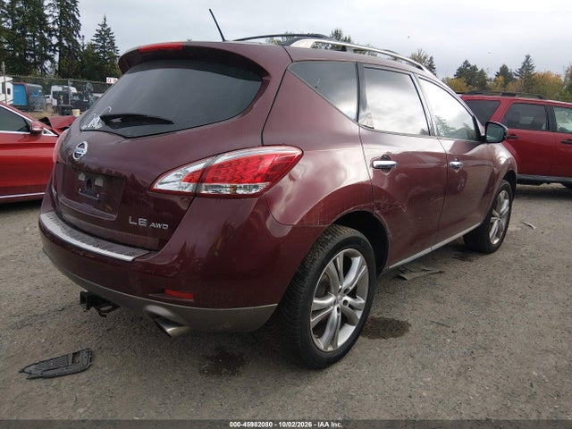 Продаж на аукціоні авто 2011 Nissan Murano Le, vin: JN8AZ1MW9BW158856, номер лоту: 45982080