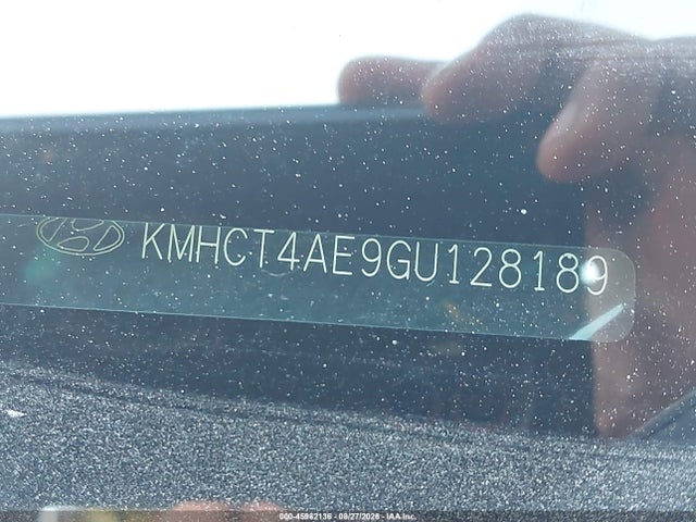 45982136 :رقم المزاد ، KMHCT4AE9GU128189 vin ، 2016 Hyundai Accent Se مزاد بيع