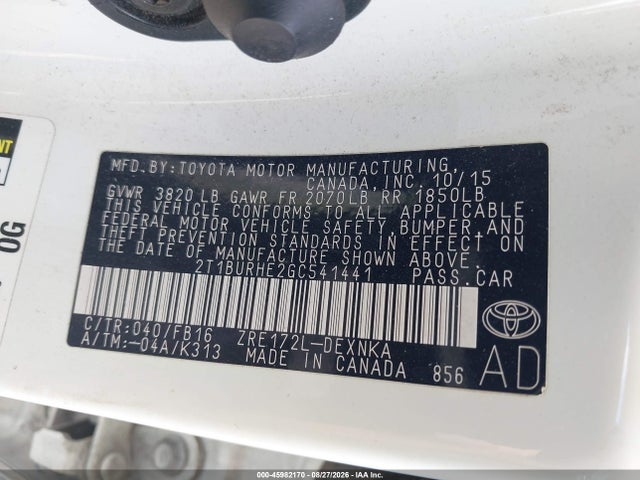 Toyota COROLLA LE 2016 2T1BURHE2GC541441 Image 9
