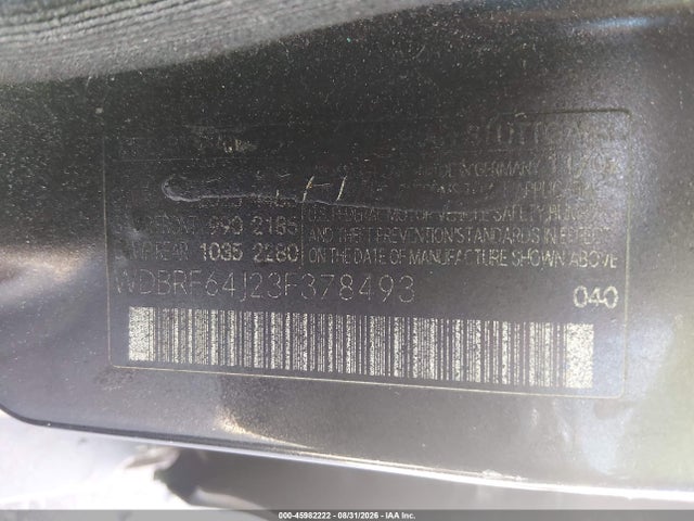 Продаж на аукціоні авто 2003 Mercedes-benz C 320 Sport, vin: WDBRF64J23F378493, номер лоту: 45982222