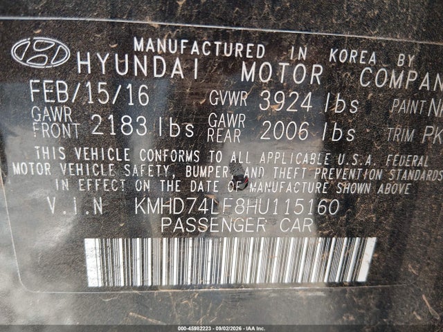Hyundai ELANTRA SE 2017 KMHD74LF8HU115160 Image 9