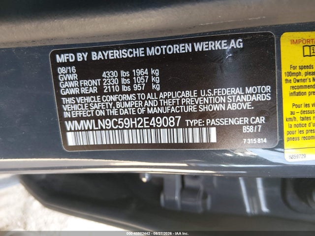 Mini Clubman Cooper S 2017 WMWLN9C59H2E49087 Image 9