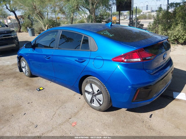 KMHC65LC3HU058179 Hyundai Ioniq Hybrid Blue