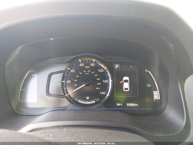 KMHC65LC3HU058179 Hyundai Ioniq Hybrid Blue