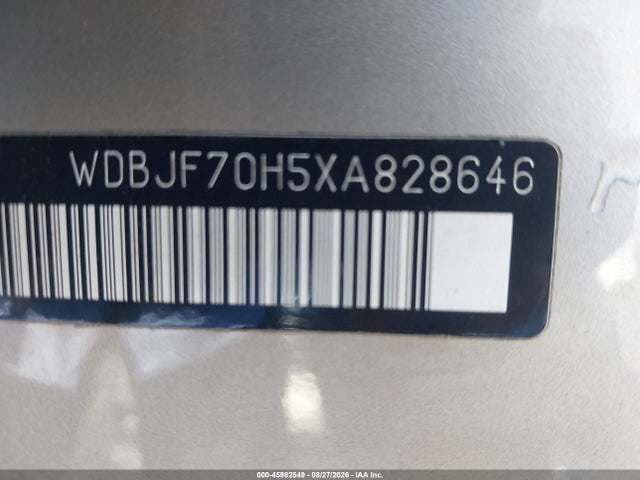 Aukcja sprzedaży 1999 Mercedes-benz E 430, vin: WDBJF70H5XA828646, numer aukcji: 45982549