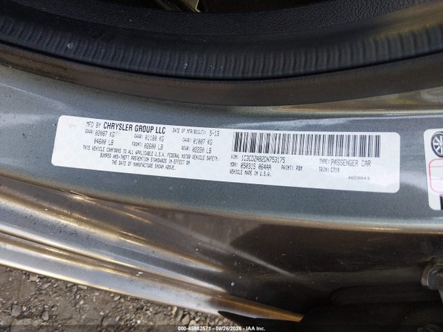 2013 Dodge Avenger Se მანქანა იყიდება აუქციონზე, vin: 1C3CDZAB2DN753175, აუქციონის ნომერი: 45982571