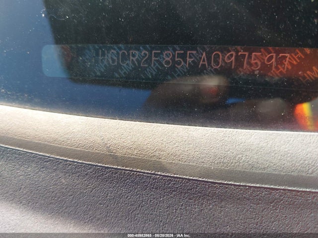 45982865 :رقم المزاد ، 1HGCR2F85FA097597 vin ، 2015 Honda Accord Ex-l مزاد بيع