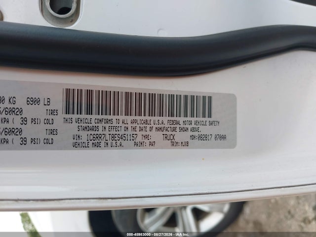 RAM 1500 Big Horn 2014 1C6RR7LT8ES451157 Image 9