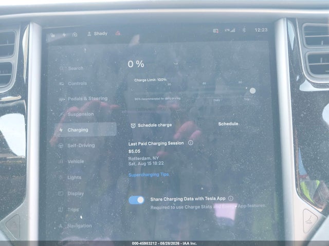 5YJSA1E2XJF293821 Tesla MODEL S