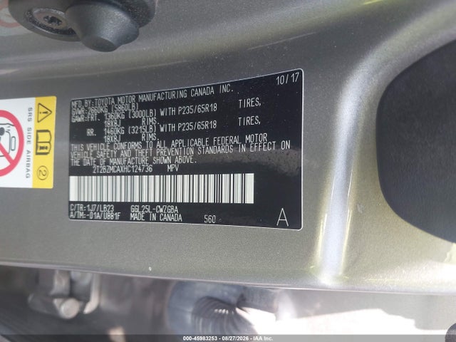 2017 Lexus Rx 350 მანქანა იყიდება აუქციონზე, vin: 2T2BZMCAXHC124736, აუქციონის ნომერი: 45983253