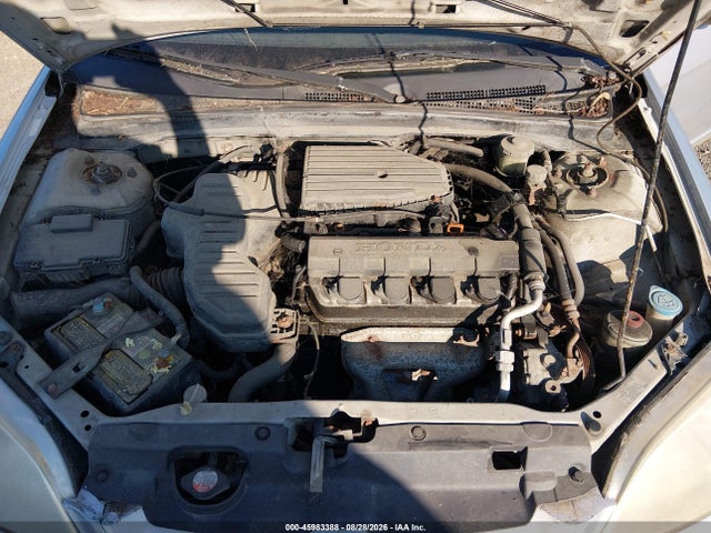 2001 Honda Civic Dx მანქანა იყიდება აუქციონზე, vin: 1HGEM21211L075393, აუქციონის ნომერი: 45983388