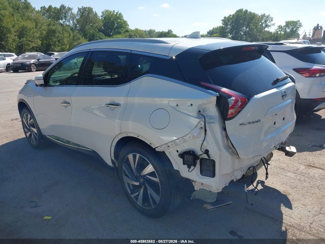 Продаж на аукціоні авто 2018 Nissan Murano Platinum, vin: 5N1AZ2MG8JN128161, номер лоту: 45983582