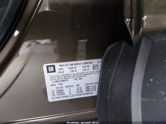 Продажа на аукционе авто 2022 Chevrolet Trailblazer Fwd Activ, vin: KL79MVSL2NB067871, номер лота: 45983594