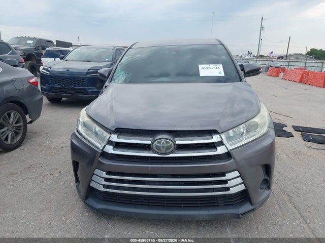 Продаж на аукціоні авто 2019 Toyota Highlander Le, vin: 5TDZARFHXKS060244, номер лоту: 45983745