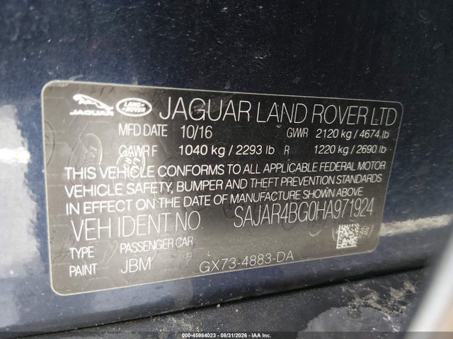 Jaguar Xe 25t 2017 SAJAR4BG0HA971924 Image 9