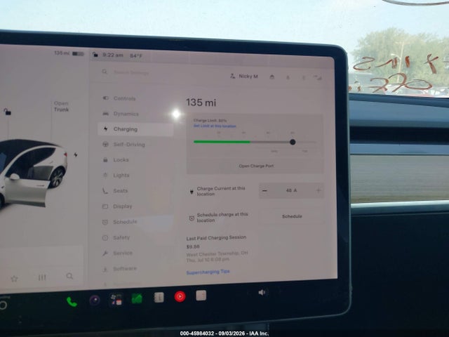 5YJYGDEE7MF199663 Tesla Model Y Long Range Dual Motor All-wheel Drive