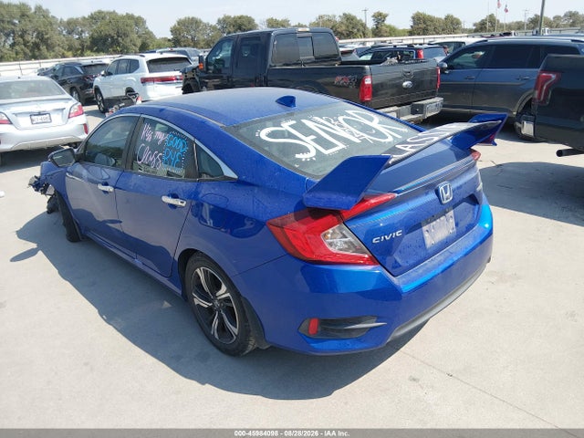 2016 Honda Civic Touring მანქანა იყიდება აუქციონზე, vin: 19XFC1F99GE022660, აუქციონის ნომერი: 45984098