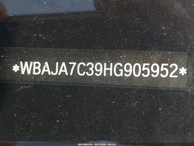 Aukcja sprzedaży 2017 Bmw 530i Xdrive, vin: WBAJA7C39HG905952, numer aukcji: 45984104
