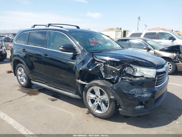 Auction sale of the 2014 Toyota Highlander Hybrid Limited, vin: 5TDDCRFHXES005575, lot number: 45984202