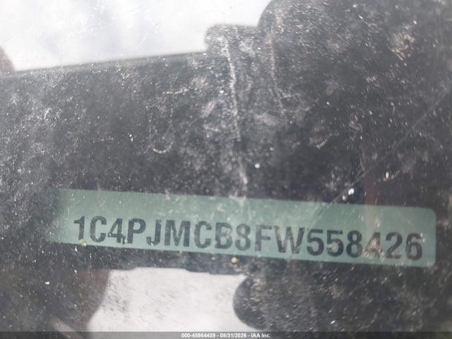 2015 Jeep Cherokee Latitude მანქანა იყიდება აუქციონზე, vin: 1C4PJMCB8FW558426, აუქციონის ნომერი: 45984409