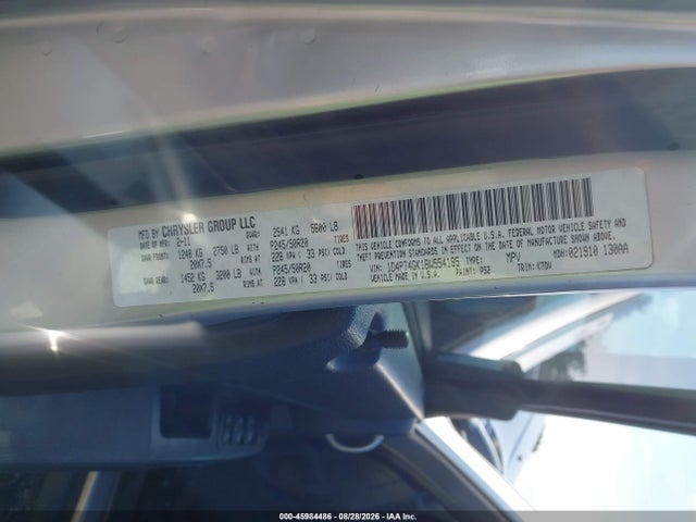 45984486 :رقم المزاد ، 1D4PT4GK1BW554185 vin ، 2011 Dodge Nitro Heat مزاد بيع