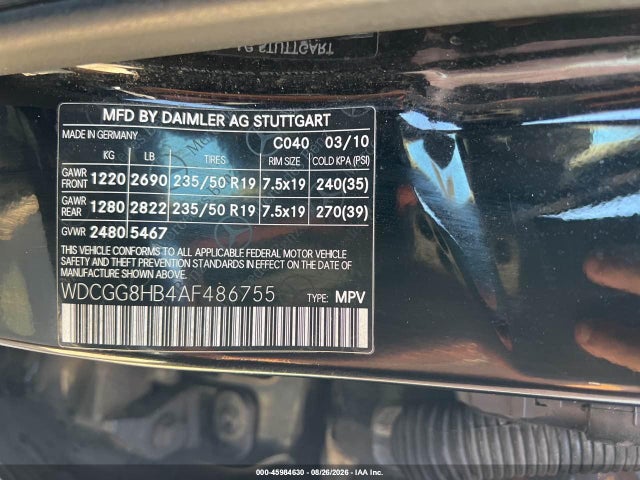 Продаж на аукціоні авто 2010 Mercedes-benz Glk 350 4matic, vin: WDCGG8HB4AF486755, номер лоту: 45984630