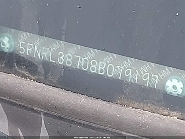 Aukcja sprzedaży 2008 Honda Odyssey Ex-l, vin: 5FNRL38708B079197, numer aukcji: 45984689