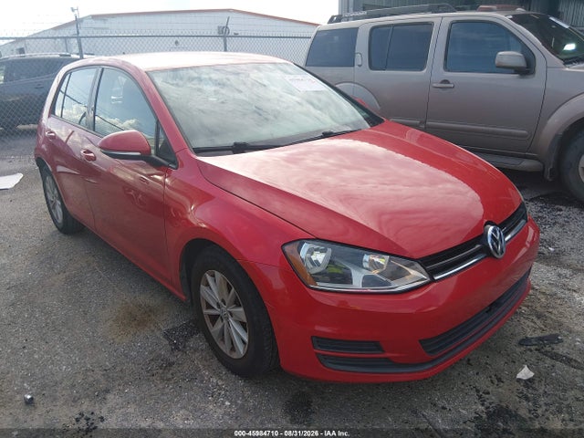 Auction sale of the 2016 Volkswagen Golf Tsi S 4-door, vin: 3VW217AU9GM038427, lot number: 45984710