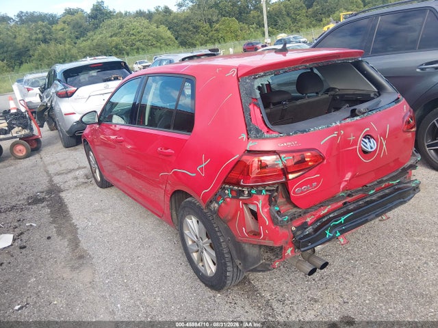 Продажа на аукционе авто 2016 Volkswagen Golf Tsi S 4-door, vin: 3VW217AU9GM038427, номер лота: 45984710