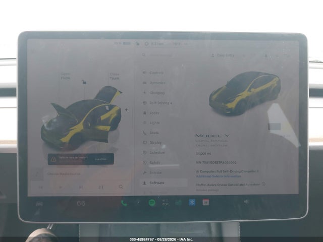 Auction sale of the 2023 Tesla Model Y, vin: 7SAYGDEE7PA050092, lot number: 45984767