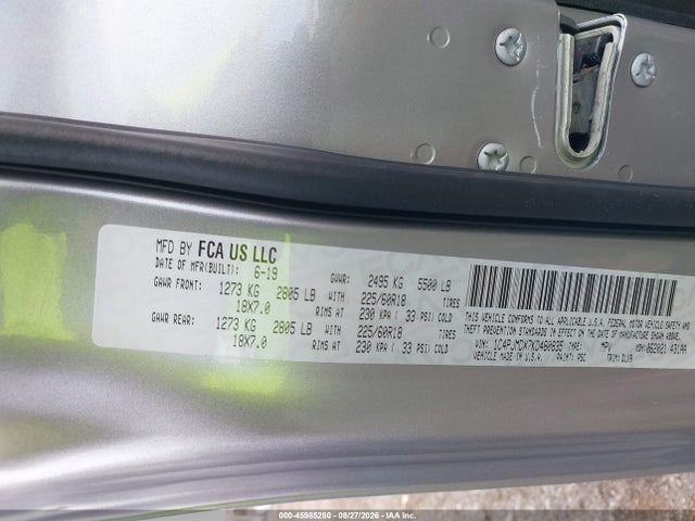 Aukcja sprzedaży 2019 Jeep Cherokee Limited 4x4, vin: 1C4PJMDX7KD480835, numer aukcji: 45985280