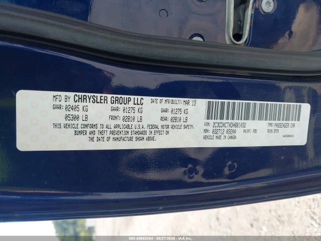 45985284 :رقم المزاد ، 2C3CDXCTXDH681032 vin ، 2013 Dodge Charger R/t مزاد بيع