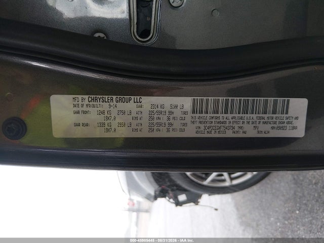 Aukcja sprzedaży 2015 Dodge Journey R/t, vin: 3C4PDCEGXFT543734, numer aukcji: 45985445