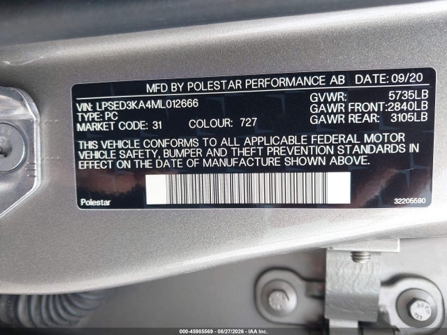 Polestar 2 Launch Edition 2021 LPSED3KA4ML012666 Image 9