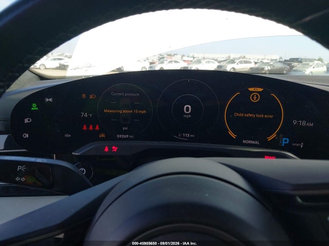 Aukcja sprzedaży 2020 Porsche Taycan Turbo, vin: WP0AC2Y19LSA71570, numer aukcji: 45985650