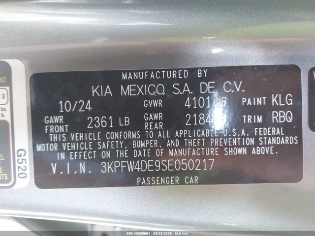 KIA K4 Gt-line 2025 3KPFW4DE9SE050217 Image 9