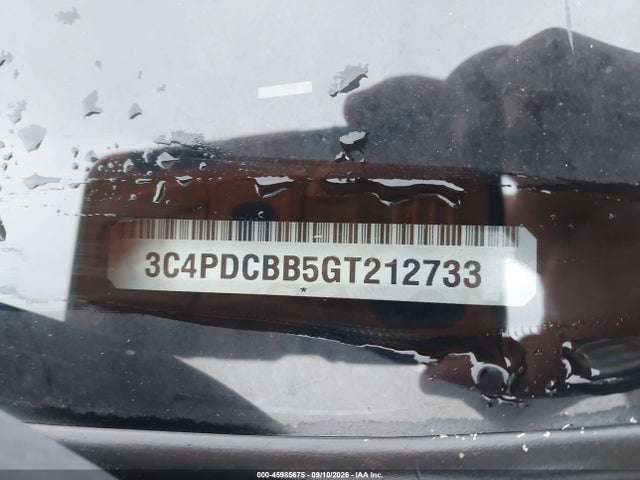 Aukcja sprzedaży 2016 Dodge Journey Sxt, vin: 3C4PDCBB5GT212733, numer aukcji: 45985675